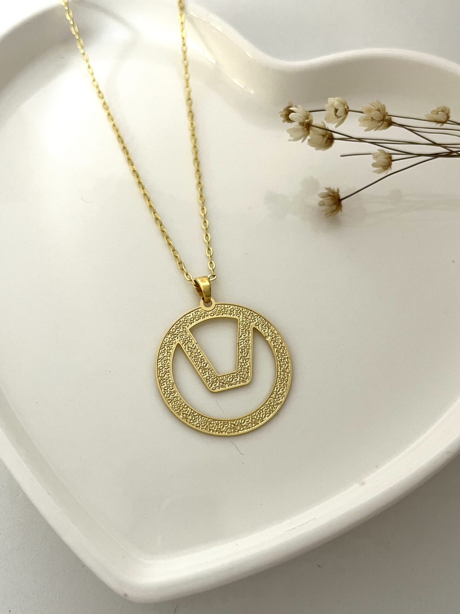 Colar balanço G no banho em ouro e prata - Imagem 2