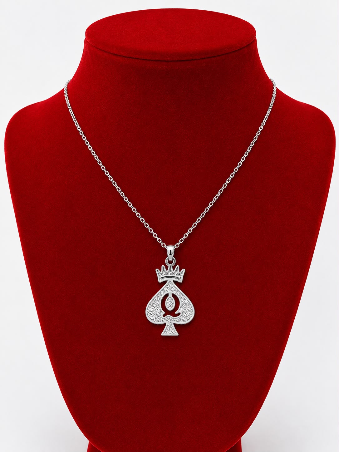 Colar dama com coroa banhado em ouro e prata - Imagem 3