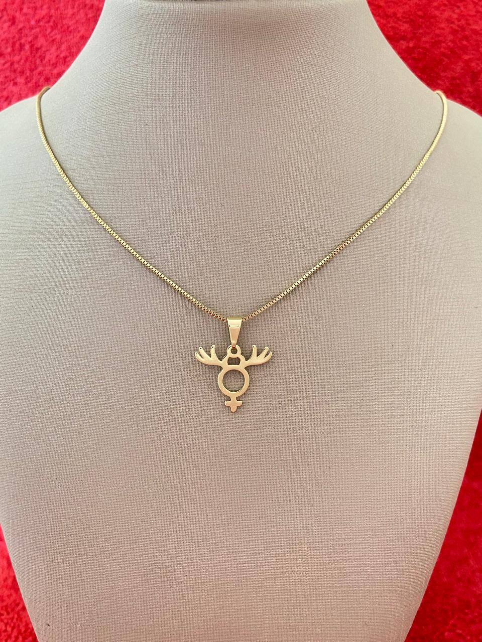Colar Cuckquean no banho em ouro ou prata - Imagem 2