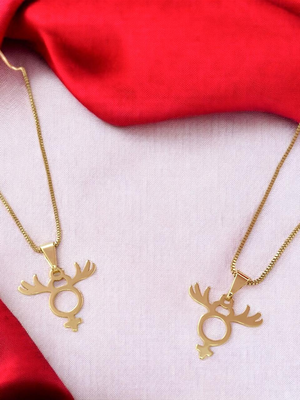 Colar Cuckquean no banho em ouro ou prata