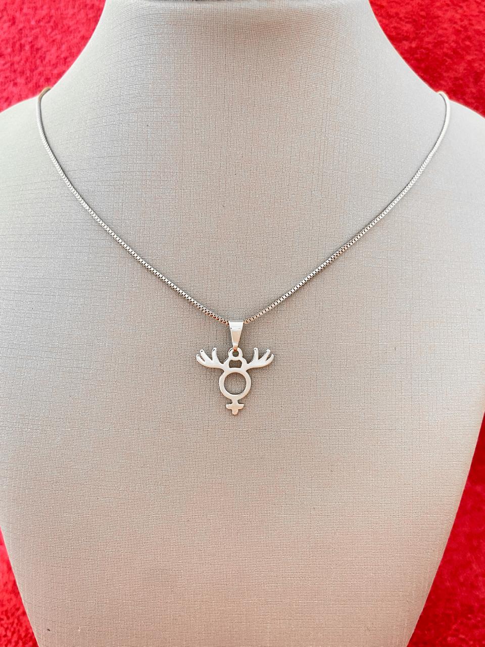 Colar Cuckquean no banho em ouro ou prata - Imagem 3