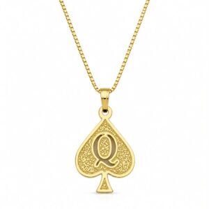 Colar Dama de Espadas no banho em ouro ou prata