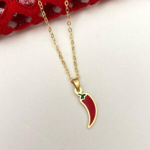 Colar Pimentinha no banho em ouro ou prata