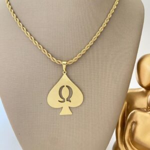 Colar Dama de Espadas Cordão Baiano no banho em ouro ou prata