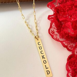 Corrente Masculina Cuckold no banho em ouro ou prata
