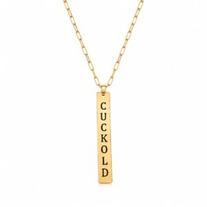 Corrente Masculina Cuckold no banho em ouro ou prata