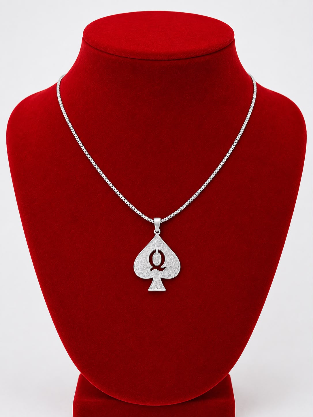 Colar Dama de Espadas G no banho em ouro ou prata - Imagem 3