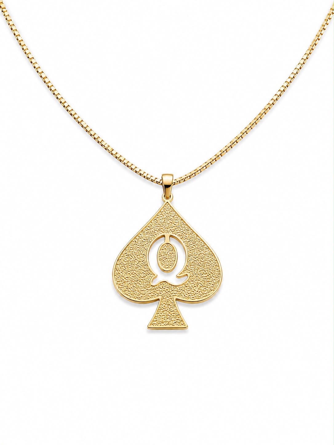 Colar Dama de Espadas G no banho em ouro ou prata