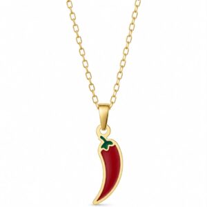 Colar Pimentinha no banho em ouro ou prata