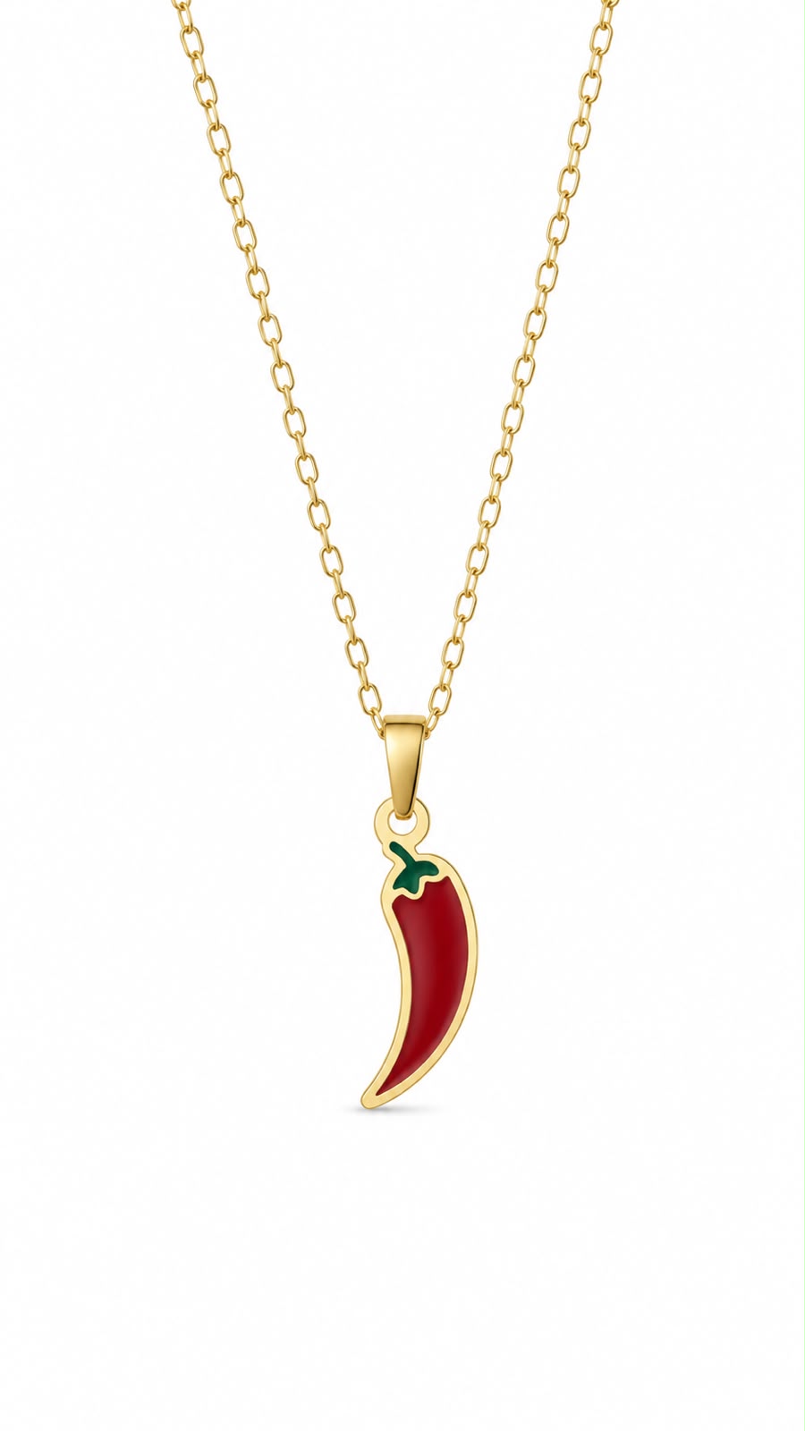 Colar Pimentinha no banho em ouro ou prata