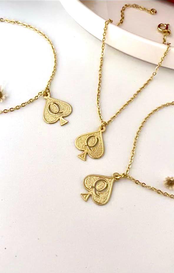 Pulseira Dama de Espadas no banho em ouro ou prata
