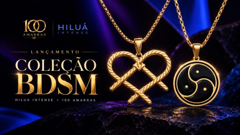 Joias BDSM ganham nova coleção da Hiluá Intense em collab com o projeto 100 Amarras